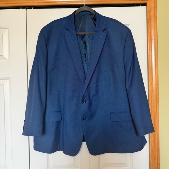 Michael Kors Blazer Men's Blue Two Button Sport Coat Jacket - Picture 1 of 6